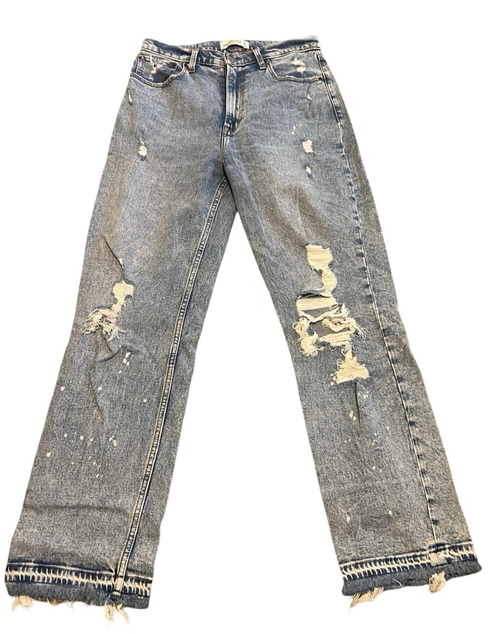 ABERCROMBIE & FITCH Ultra High Rise Ankle Straight Jeans, Curve Love| Size 28/6
